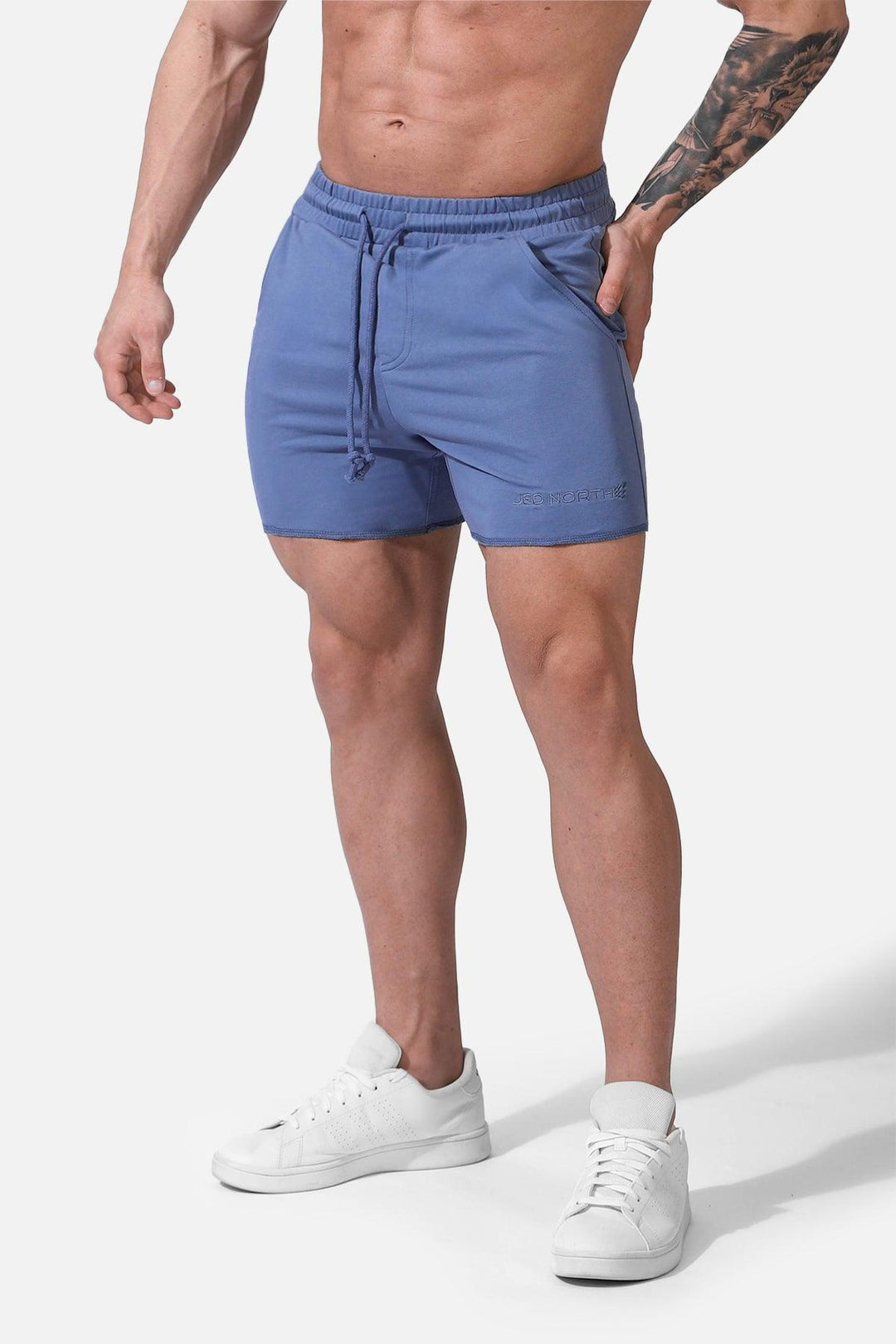 Motion 5'' Varsity Sweat Shorts - Steel Blue - Jed North