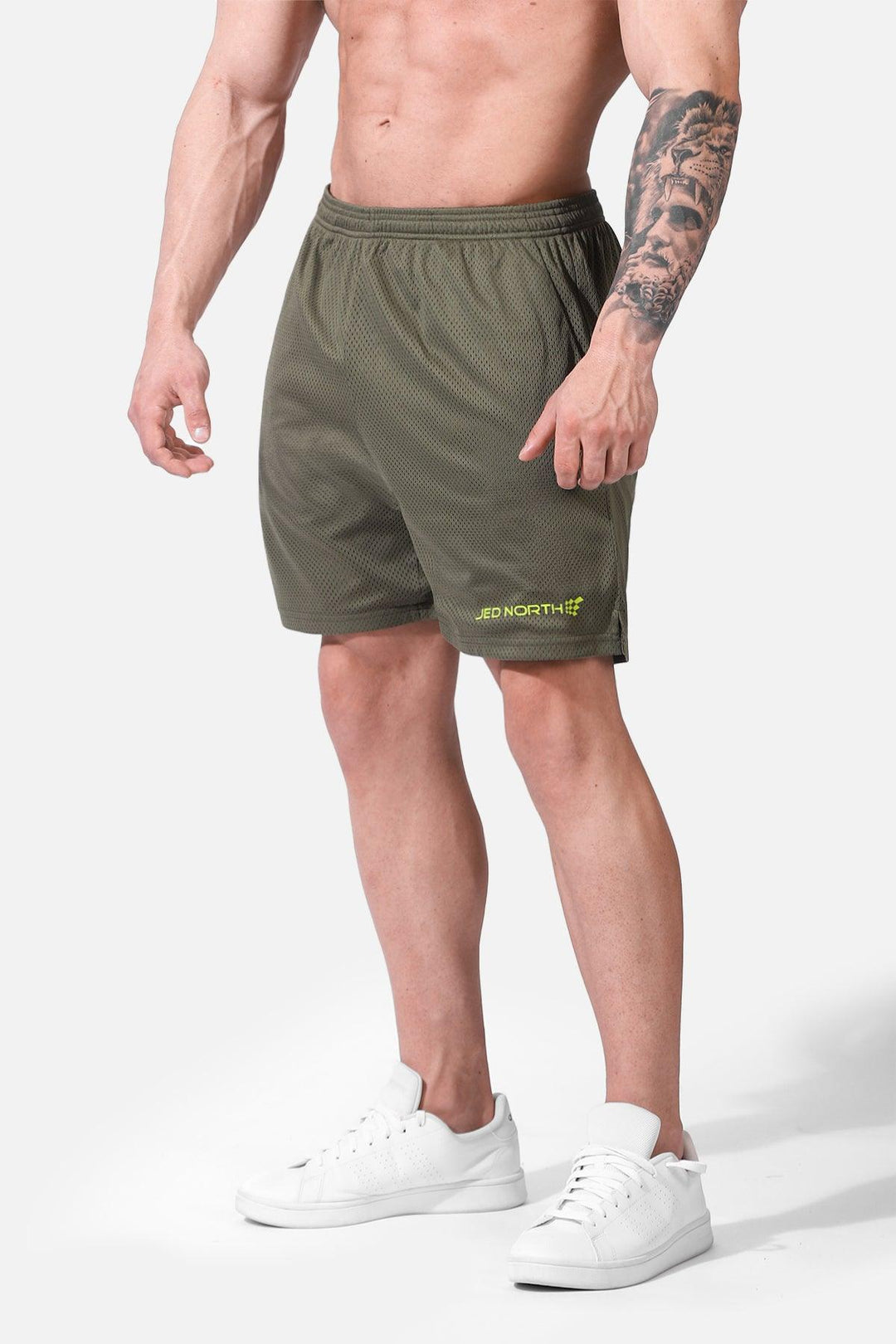 Jersey Mesh 7.5" Gym Shorts - Olive