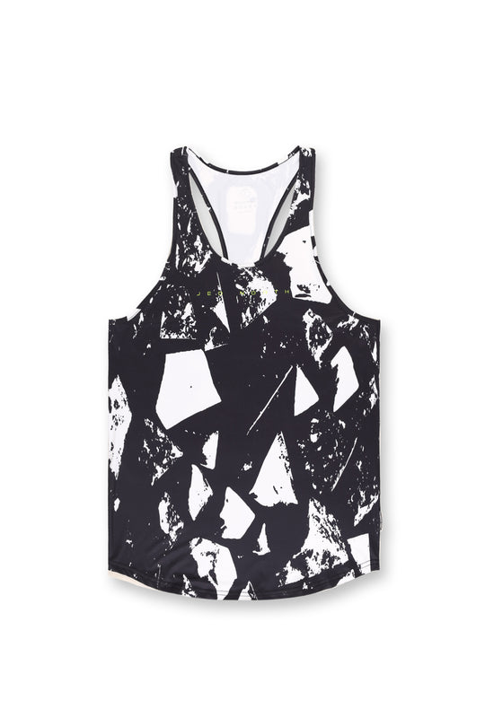 Graphic Muscle Stringer - Abstract Black