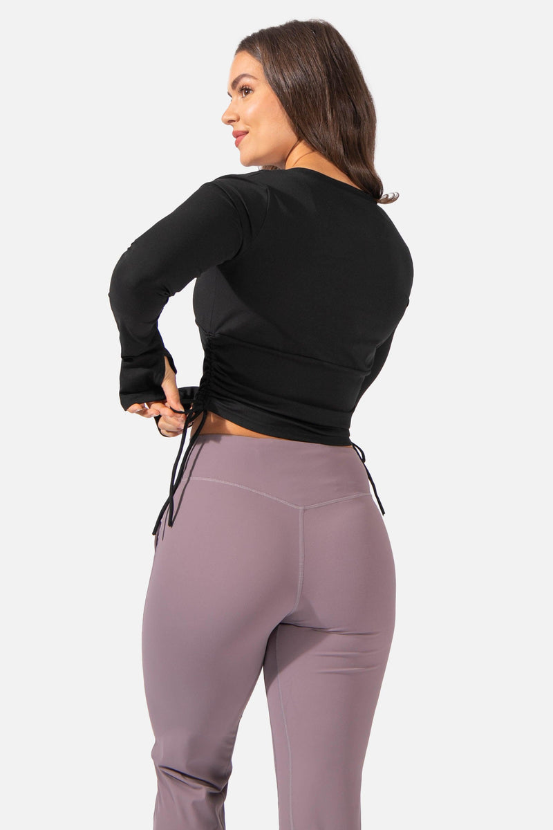 Lululemon In The Flow Ruched Leggings Yoga Gym Cropped Gray Pants