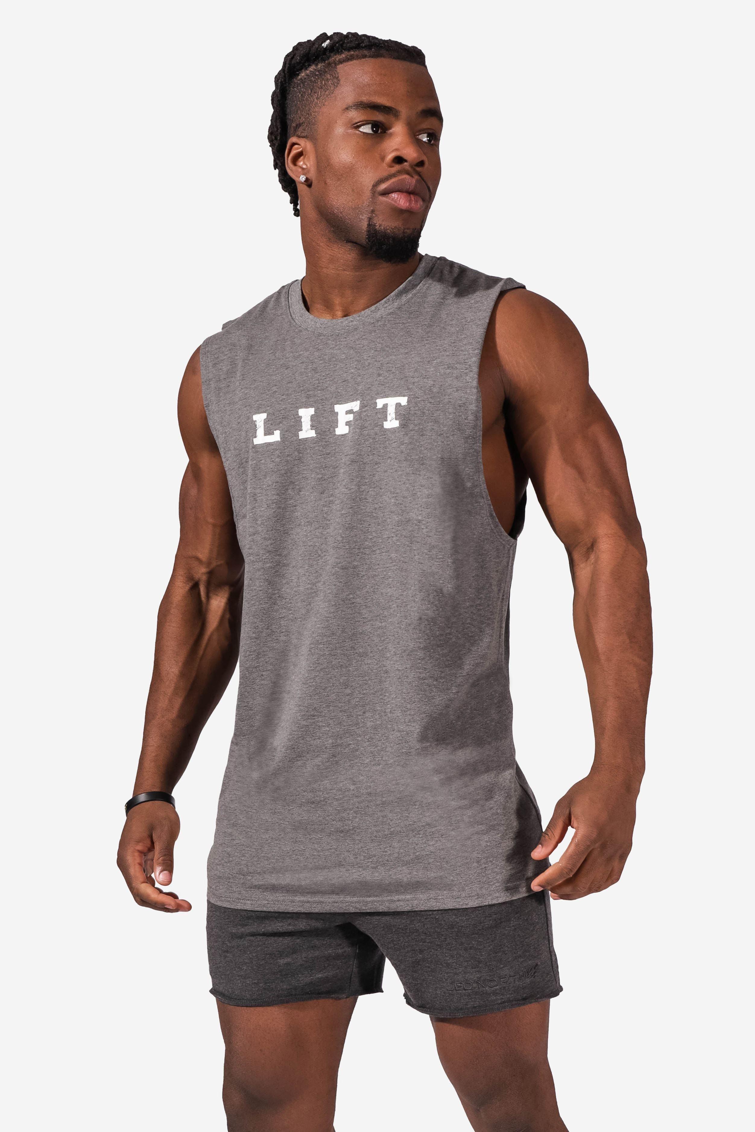 Workout Muscle Tee - Gray – Jed North Canada