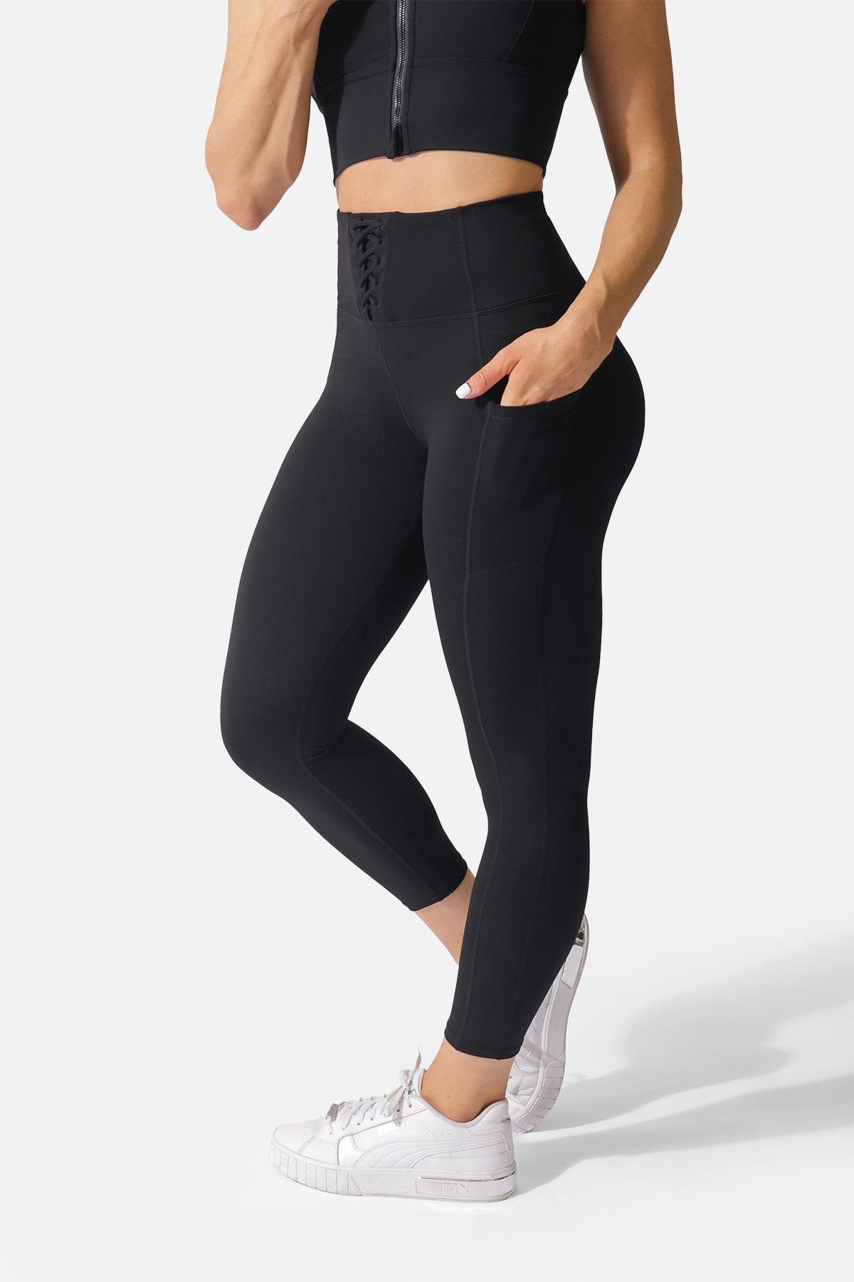 Fabletics Women's On-The-Go PowerHold High-Waisted Legging, Maximum  Compression, Flattering