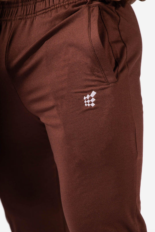 Men's Fitted Tapered Joggers - Brown JN-JOG Jed North