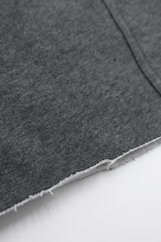 Comfort-Fit Cargo Sweat Shorts - Dark Gray