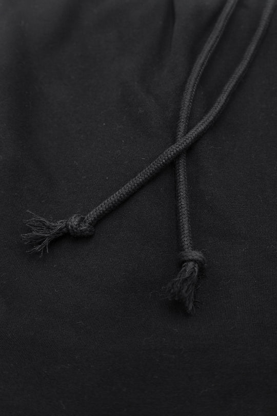 Comfort-Fit Cargo Sweat Shorts - Black