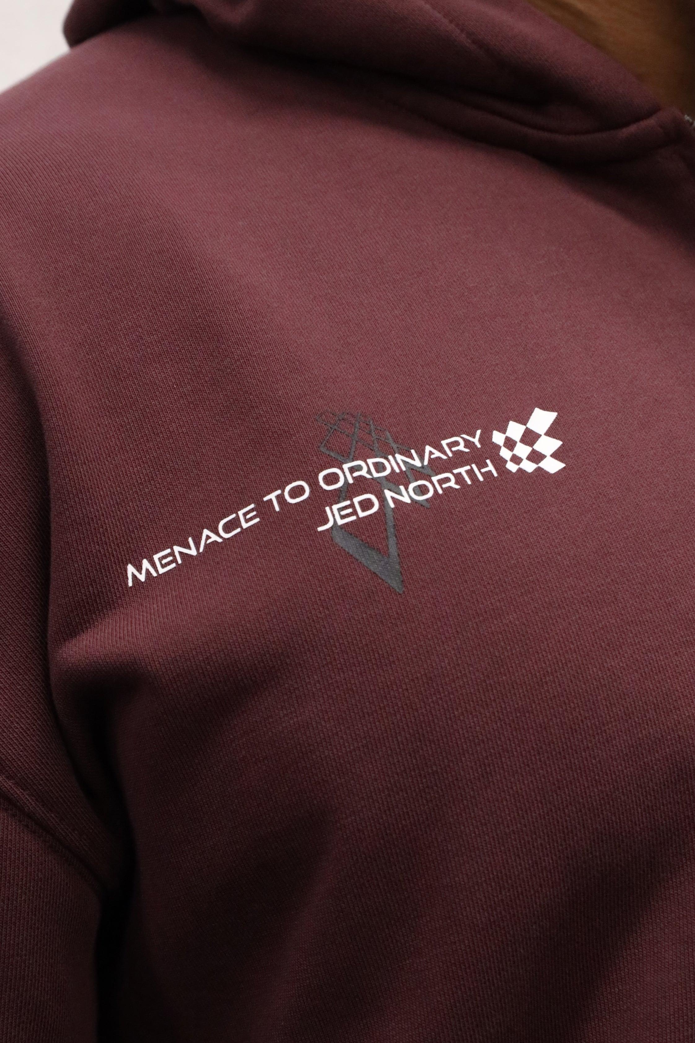 All Or Nothing French Terry Classic Zip-Up Hoodie - Maroon - Jed North Canada