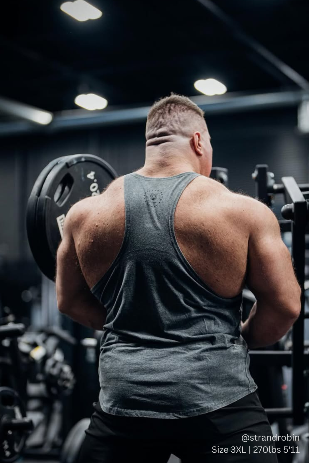 Classic Vintage Washed Racerback Stringer - Heather Gray