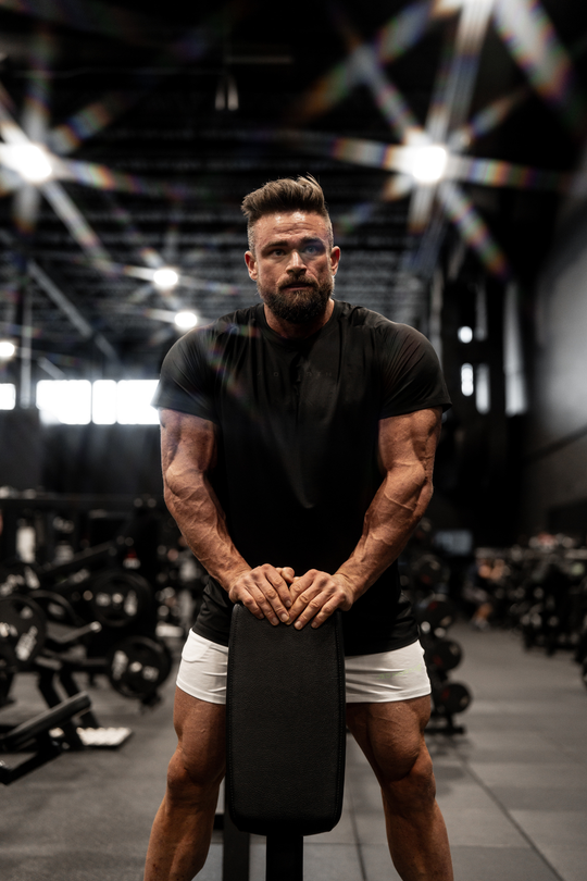 Premium Raglan-Sleeve Training Tee - Black