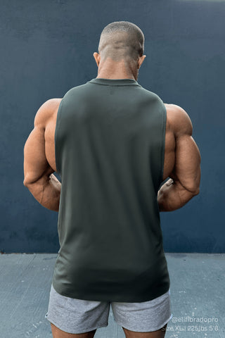 Apollo Men's Sleeveless Training Tee - Stone Blue