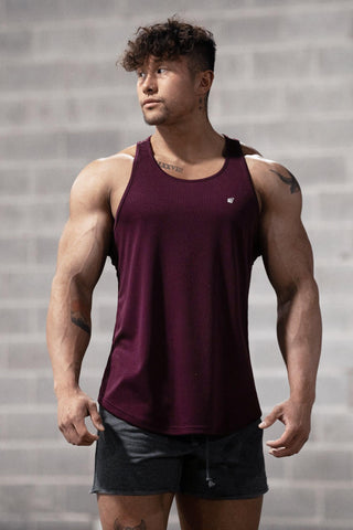 Fast-Dry Bodybuilding Workout Stringer - Dark Purple - Jed North Canada