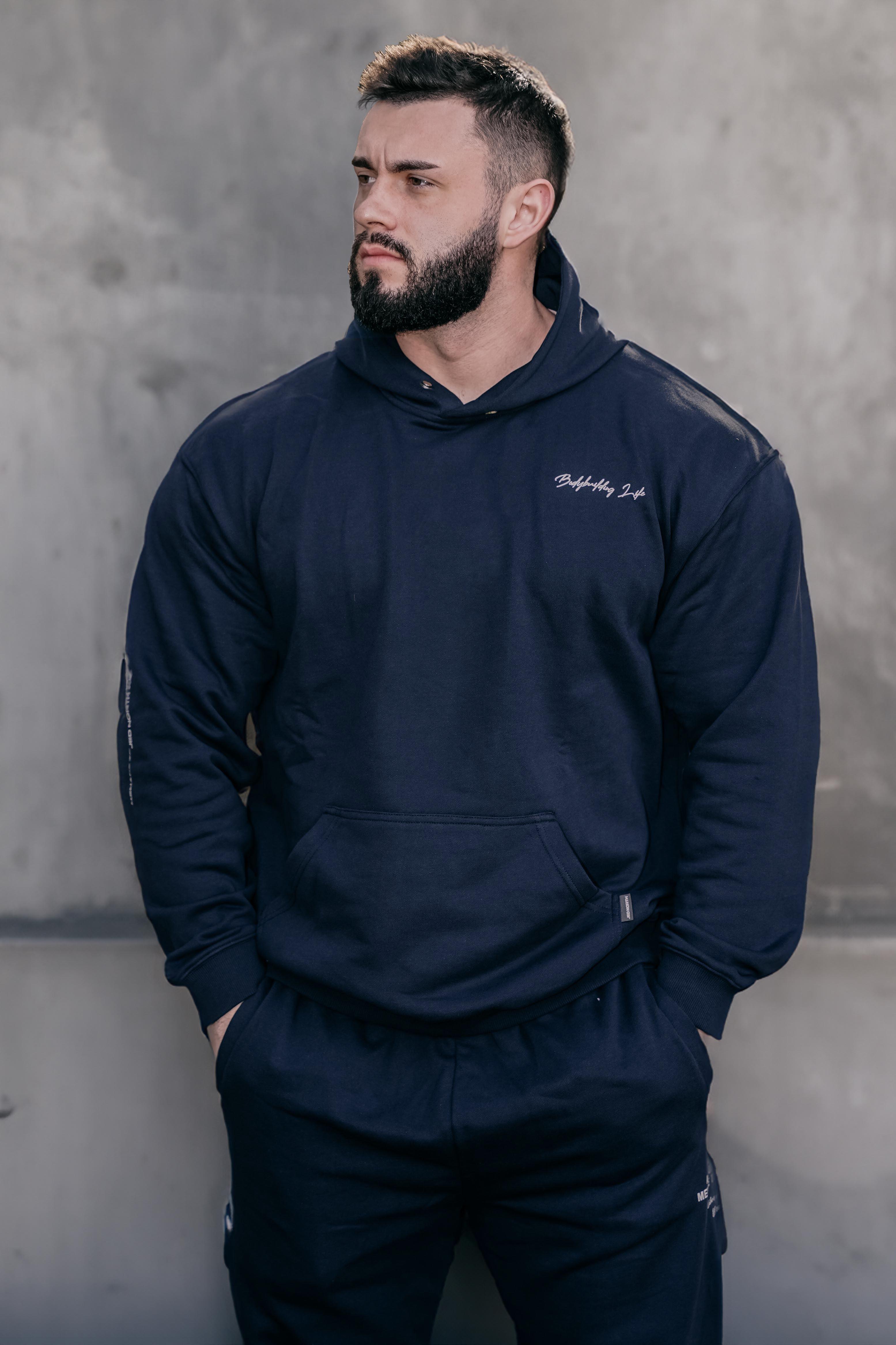 All Or Nothing French Terry Pullover Hoodie - Navy - Jed North Canada