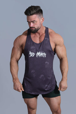 Graphic Muscle Stringer - Skulls & Roses - Jed North Canada