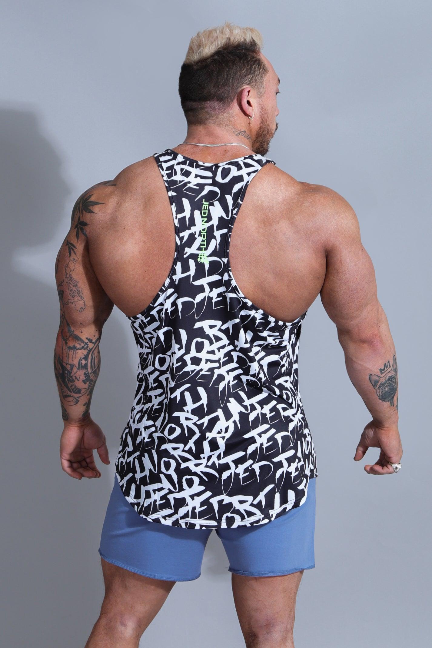 Graphic Muscle Stringer - Chaotic Black - Jed North Canada