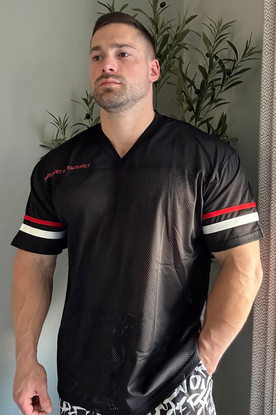 Jed North Warrior V-Neck Jersey - Black