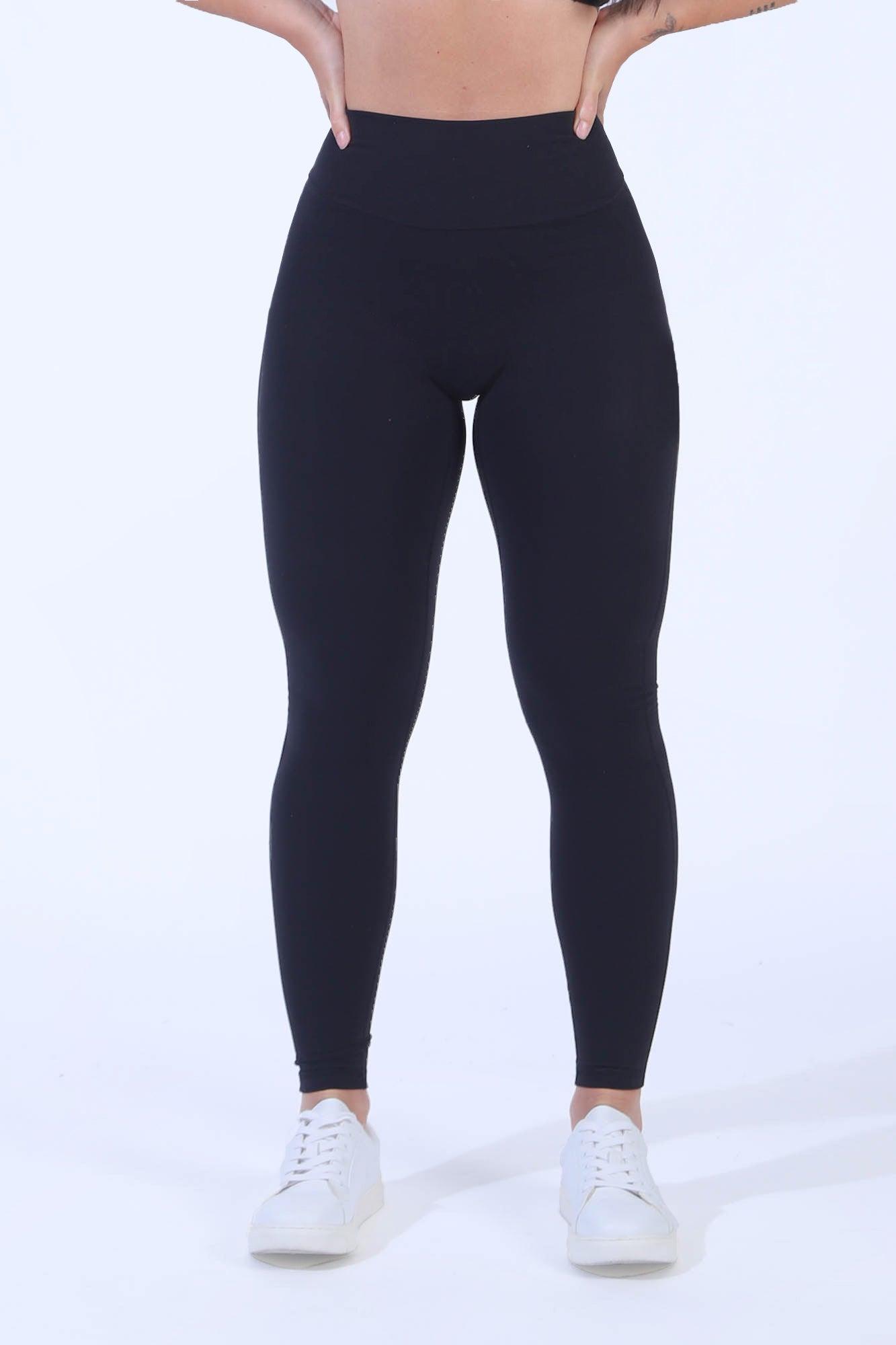 Women's buttR Yoga Pants - Midnight Black (Double Pocket)