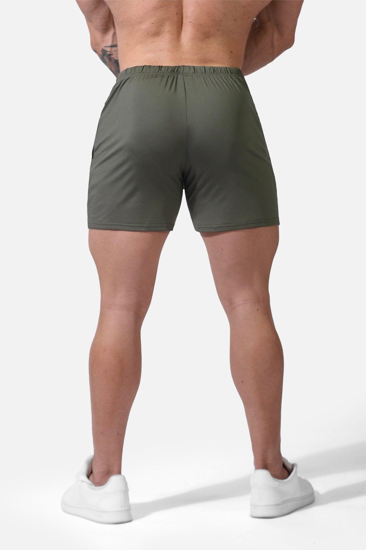Agile Bodybuilding 4'' Shorts w Zipper Pockets - Navy Blue