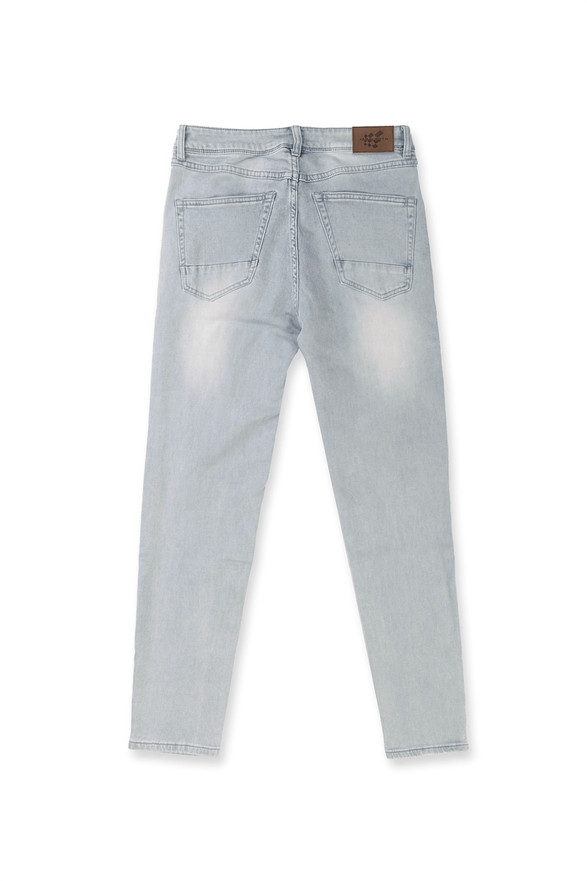 Men's Premium Fitted Stretchy Jeans - Faded Light Blue - Jed North Canada