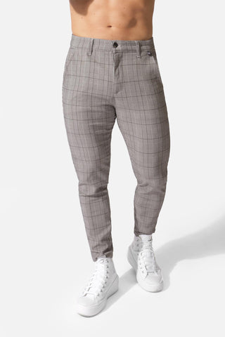 Men's Fitted Stretchy Pants - Checker - Jed North Canada