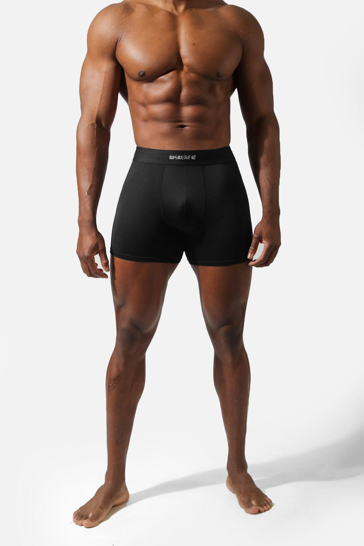 Men's Workout Mesh Briefs 2 Pack - Black & Navy
