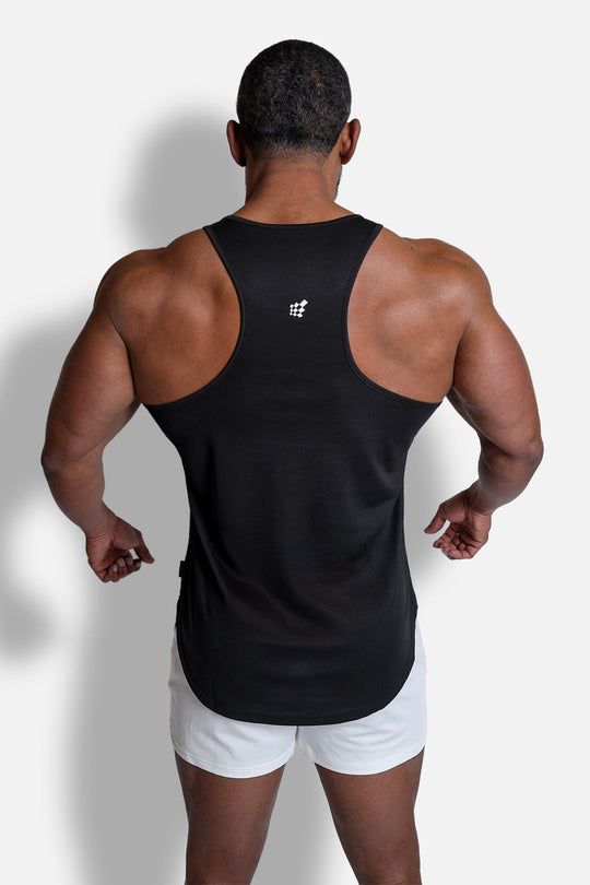 Fast-Dry Bodybuilding Workout Stringer - Black USA Logo