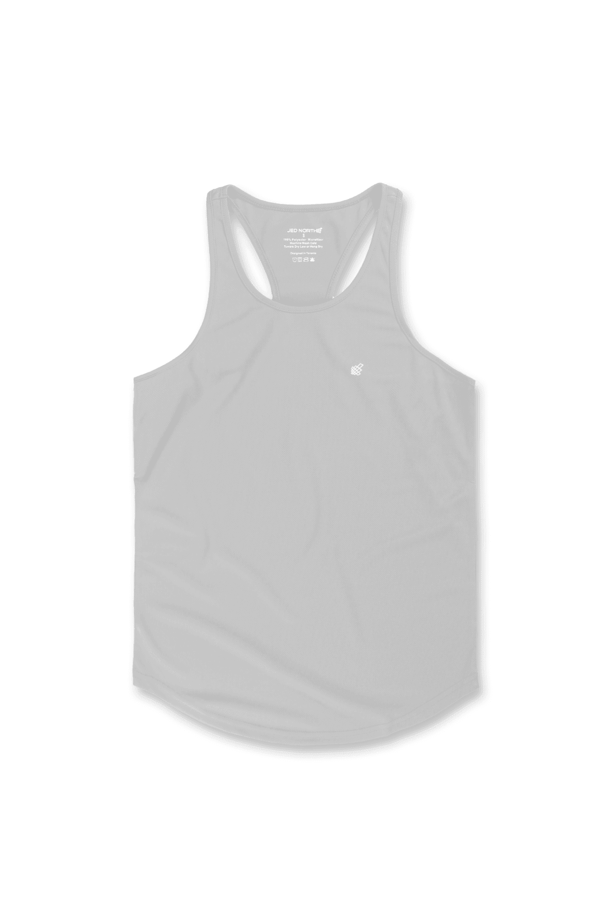 Fast-Dry Bodybuilding Workout Stringer - Silver - Jed North