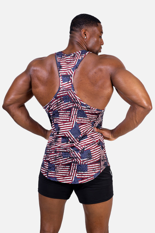Graphic Muscle Stringer - USA Flag