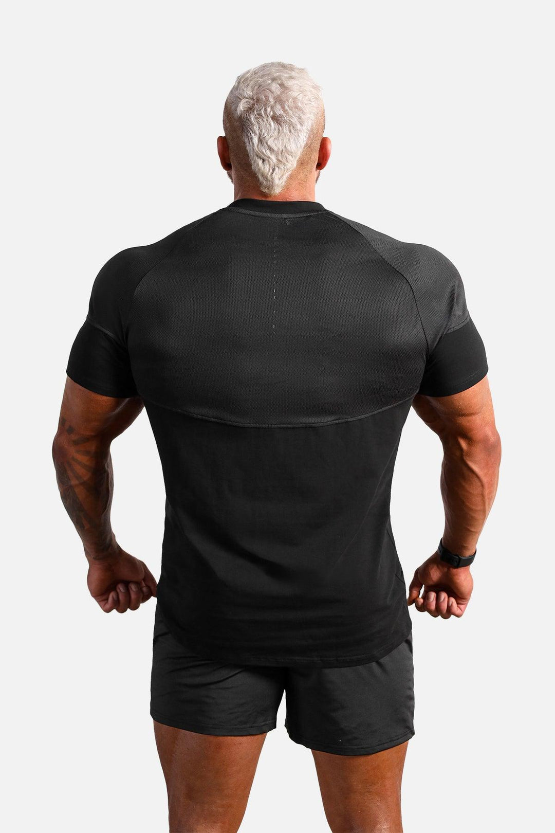 Core Mesh Workout T-Shirt 2.0 - Black