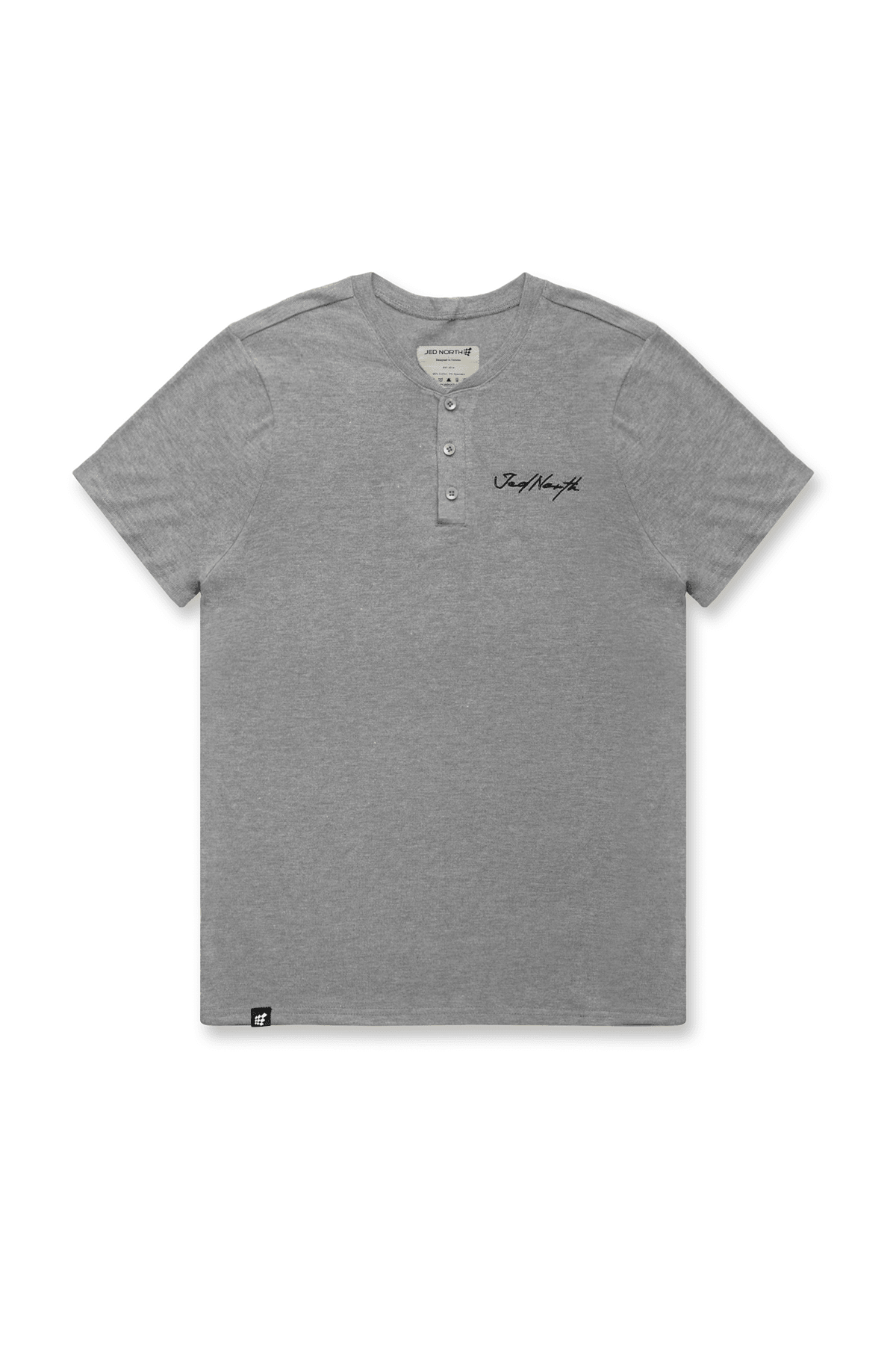 Muscle Fit Henley T-Shirt - Gray - Jed North Canada
