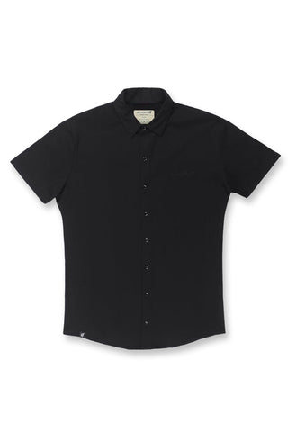 Button-up Muscle T-Shirt - Black - Jed North Canada