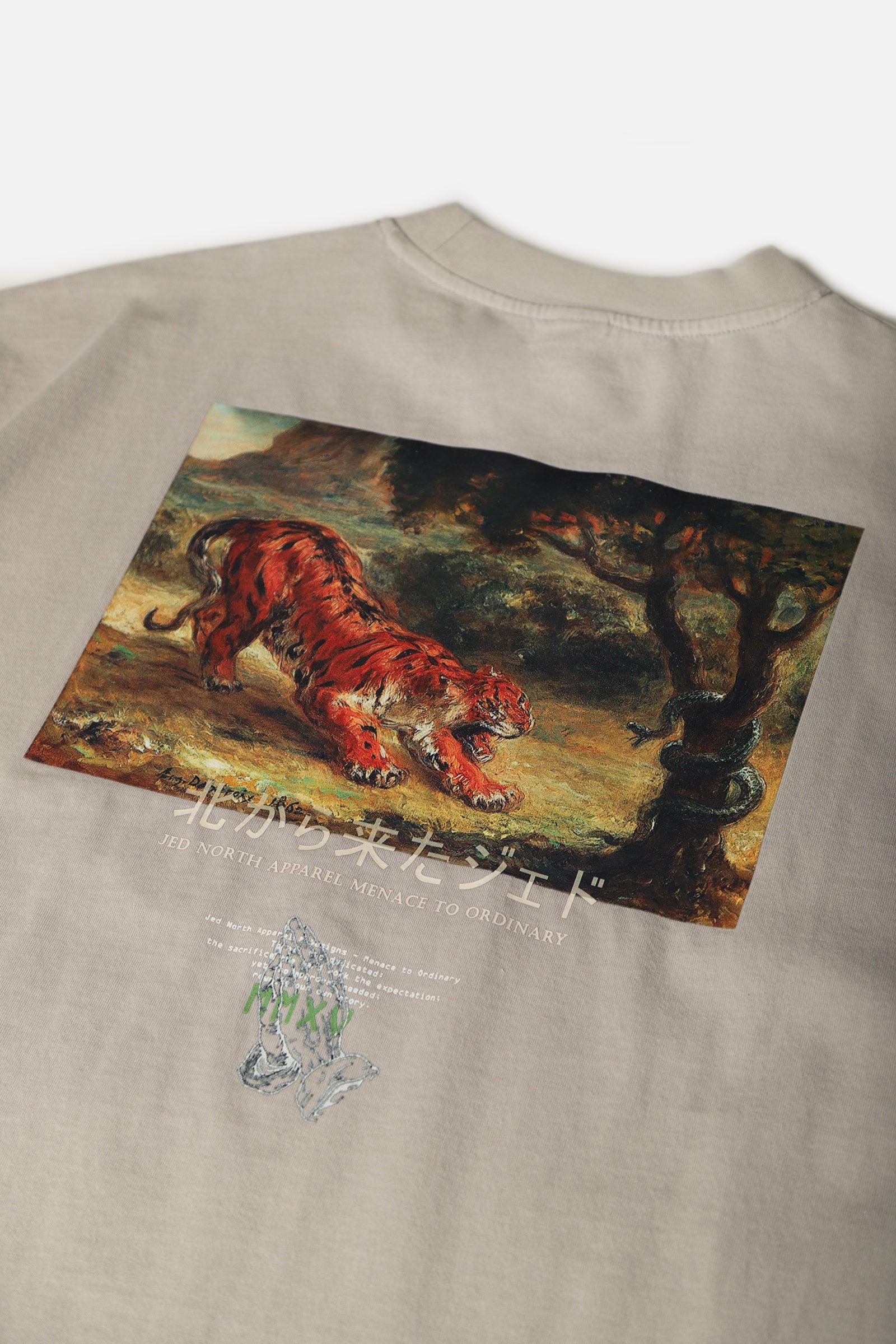 Vintage Oversized T-Shirt - Tiger Painting - Jed North Canada