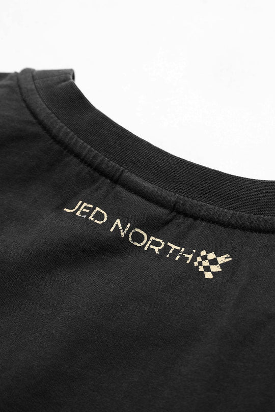 Retro Oversized Muscle Tee - Washed Black