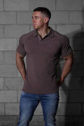Muscle Fit All-Day Polo T-Shirt - Steel Gray