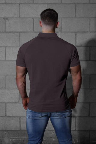Muscle Fit All-Day Polo T-Shirt - Steel Gray