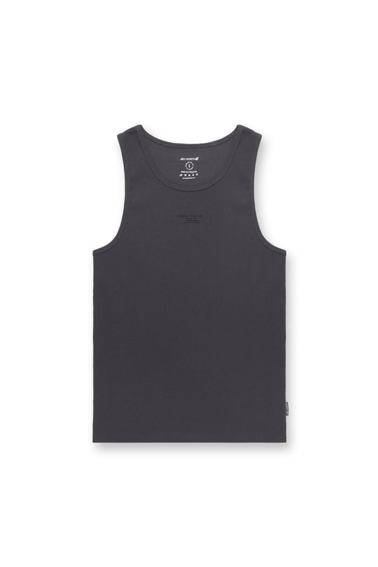 Ribbed Muscle Tank Top - Dark Gray