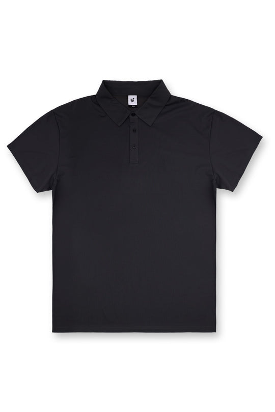 Fast-Dry Polo T-Shirt - Black