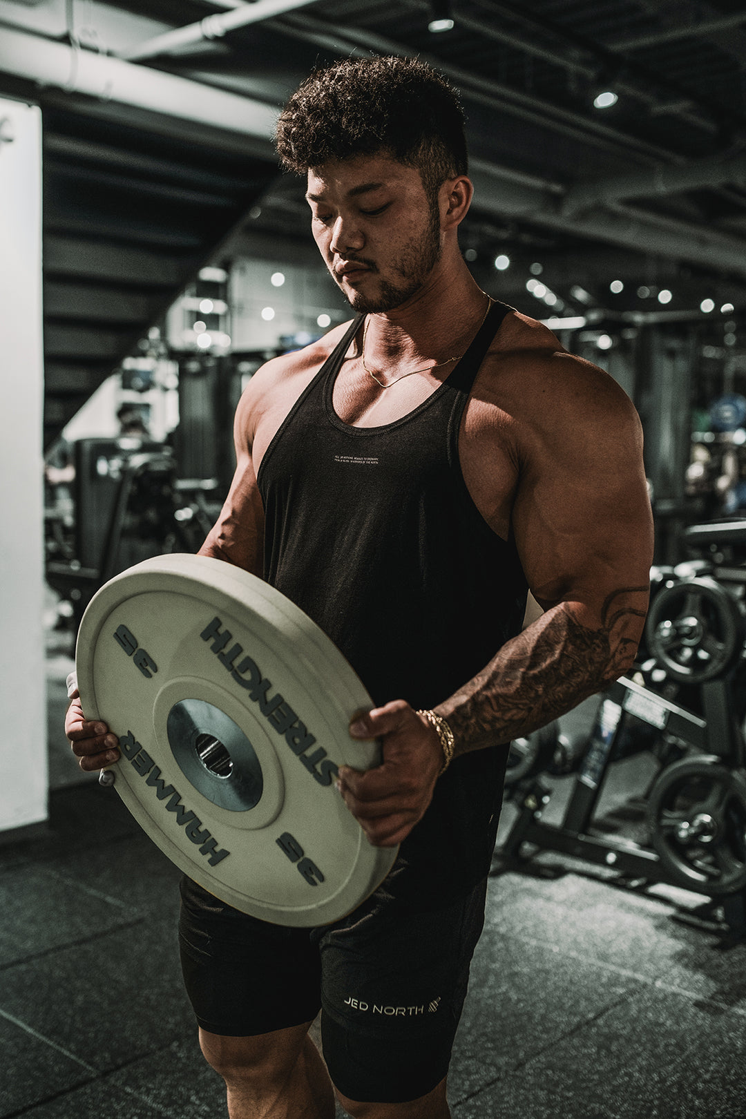 Classic Bodybuilding Racerback Stringer - Quote Black