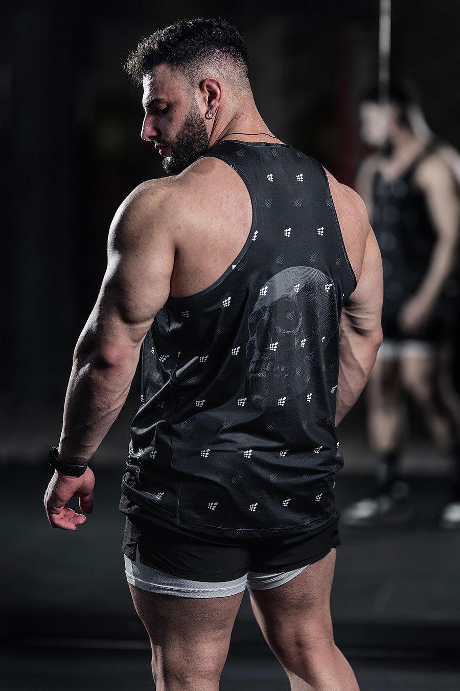 Graphic Muscle Tank Top - Skull Logo - Jed North Canada