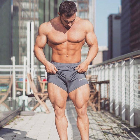 Agile Bodybuilding 4'' Shorts w Zipper Pockets - Gray - Jed North Canada