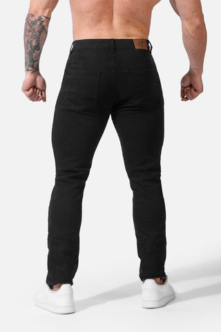 Men's Fitted Stretchy Pants - Black - Jed North Canada