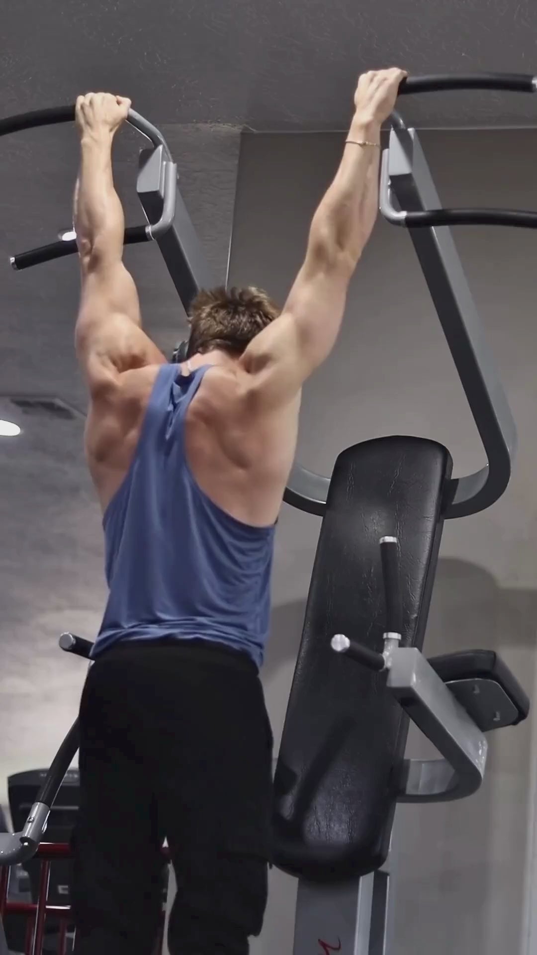 Classic Bodybuilding Racerback Stringer - Blue