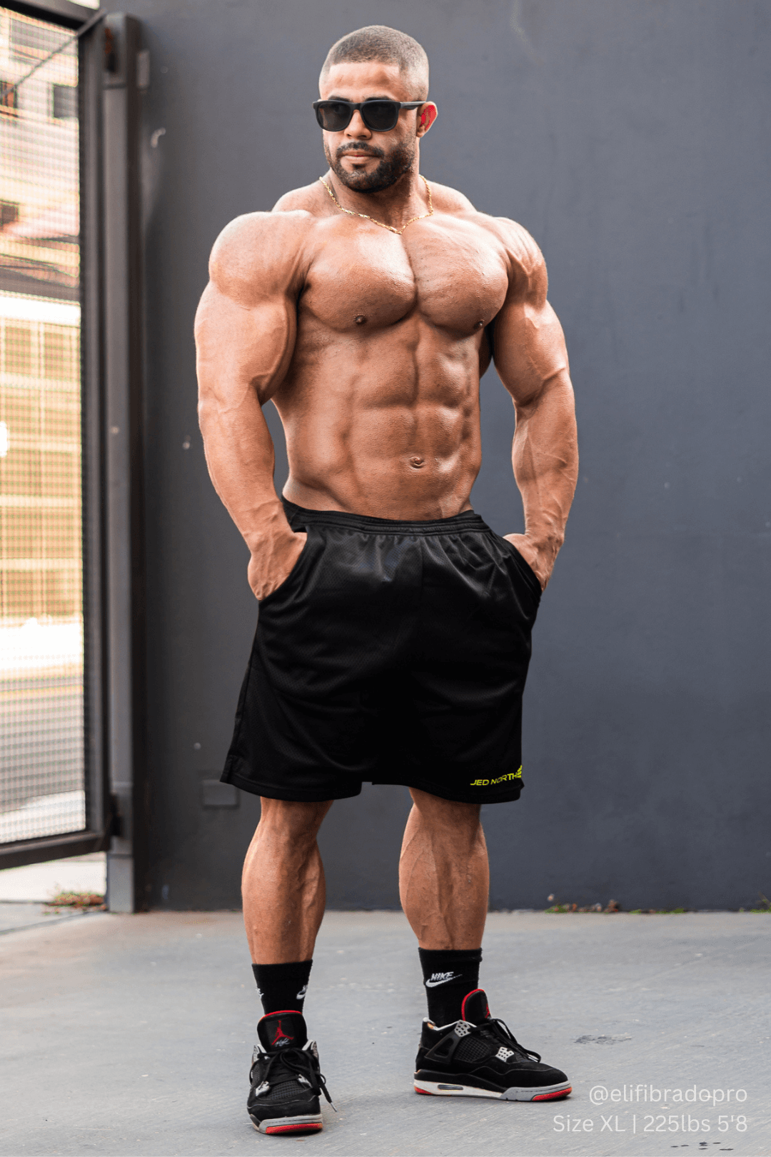 Jersey Mesh 7.5" Gym Shorts - Black