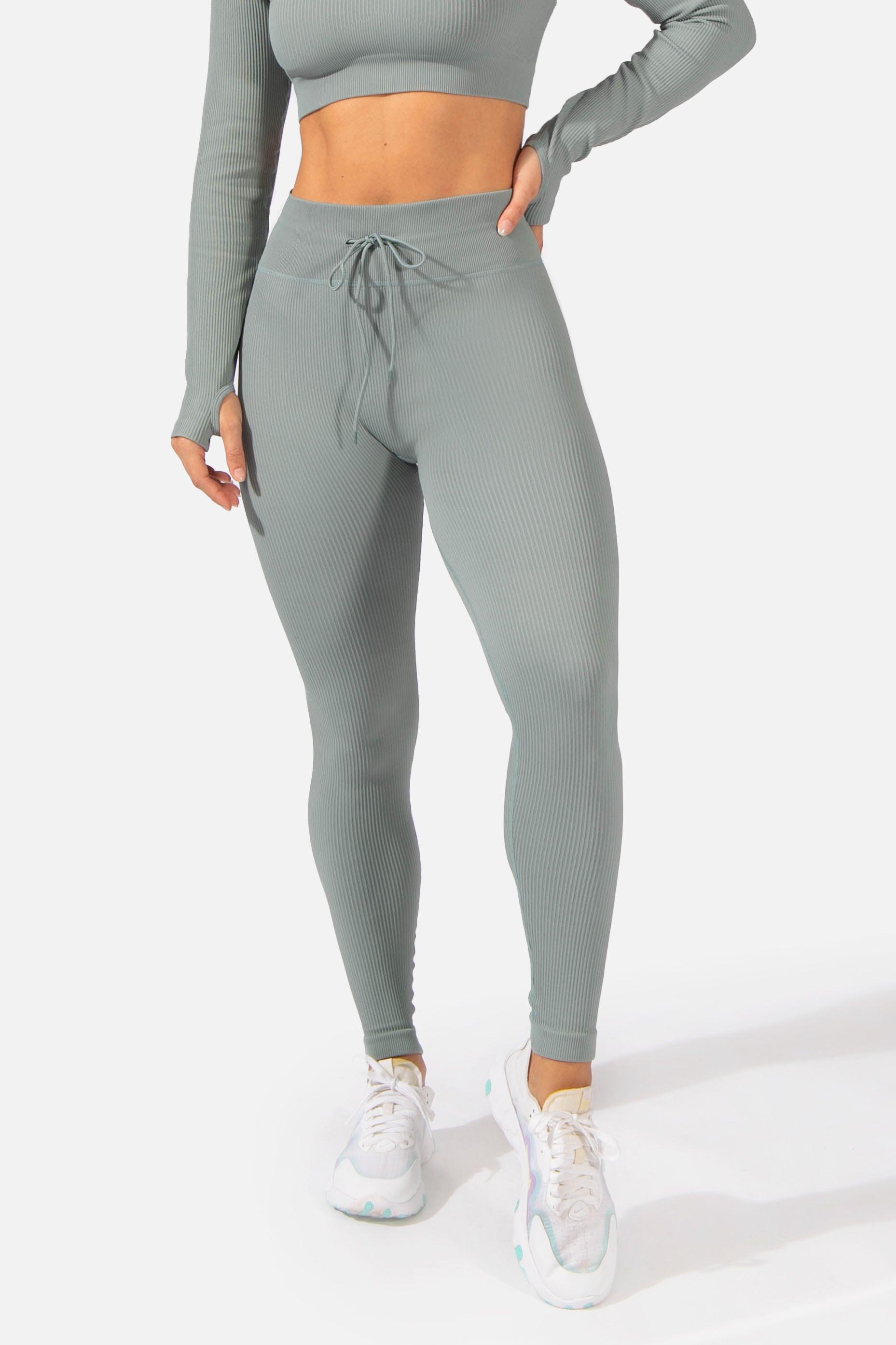 Valentina Ribbed Seamless Leggings - Teal – Jed North Canada