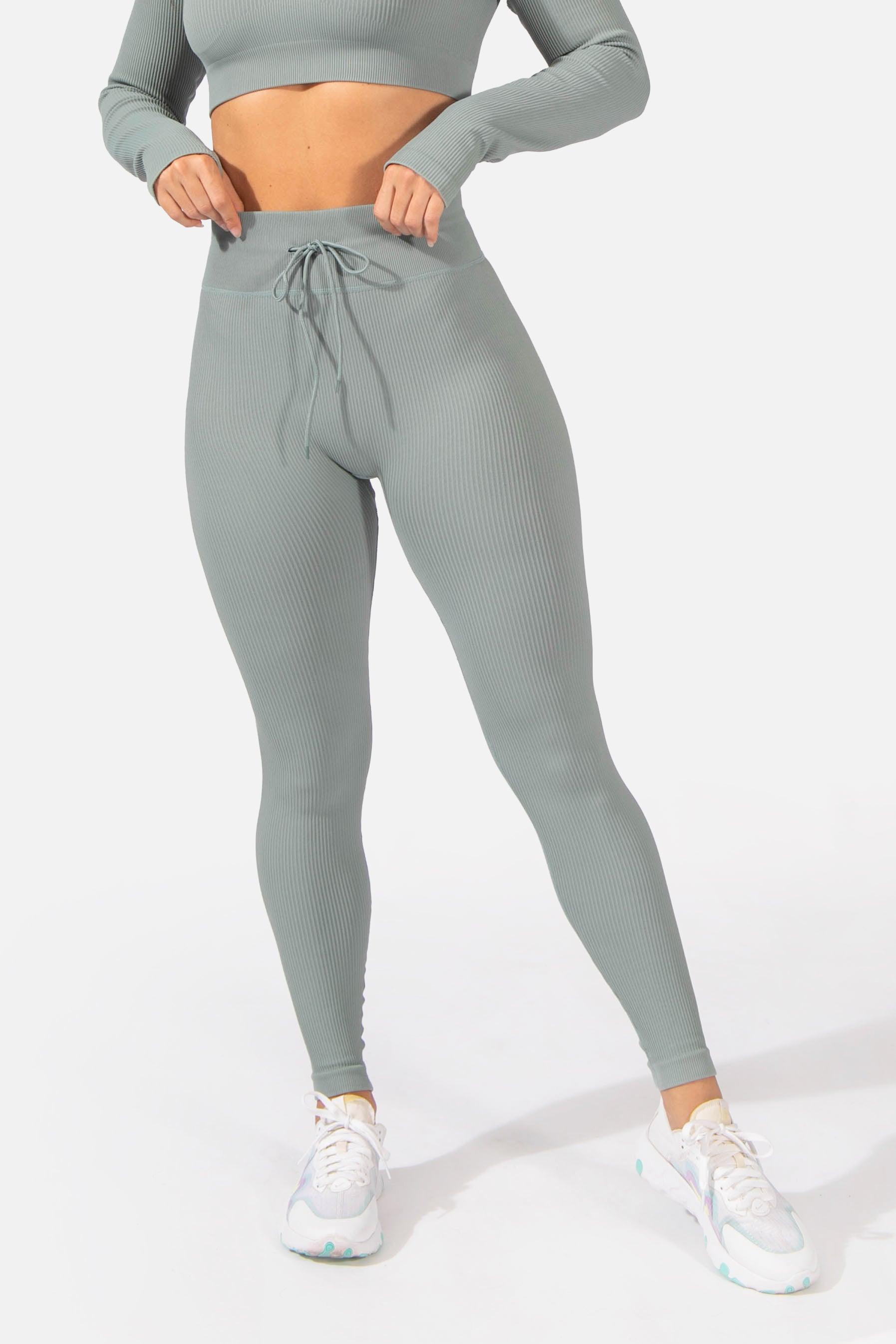  TOB Women's 2 Piece Yoga Pants Ribbed Seamless