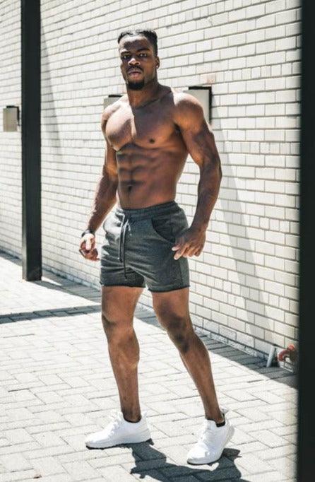 Men's Versatile Workout Sweat Shorts - Dark Gray (6567213629507)