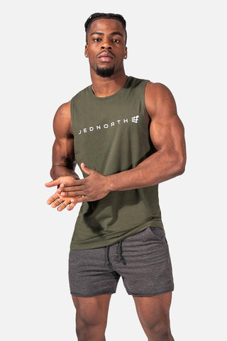Men's Sleeveless Cut Off Tank Top Shirt (6567213891651)