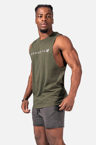 Men's Sleeveless Cut Off Tank Top Shirt (6567213891651)