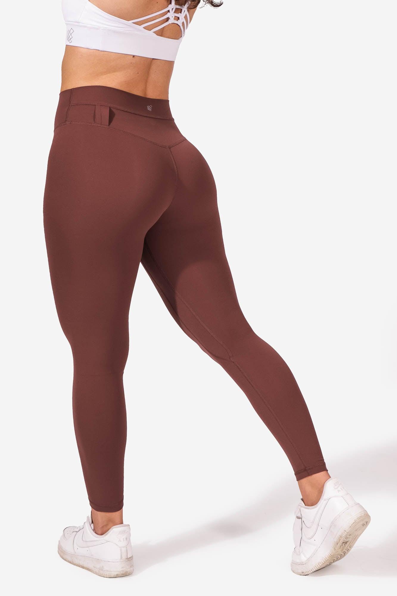 Soft Surroundings, Pants & Jumpsuits, Soft Surroundings Riding Pants  Leggings Cropped Pull On Nylon Blend Brown Med