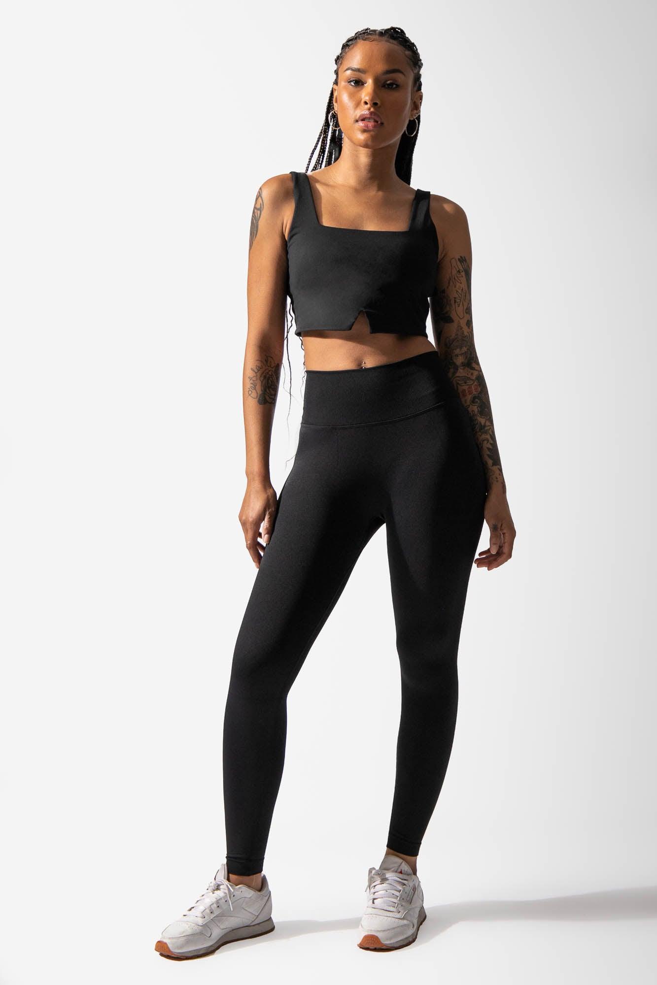 Reign Padded Crop Top - Black - Jed North Canada