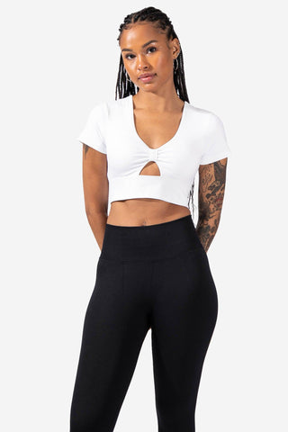 Princess Padded Crop Top - White - Jed North Canada