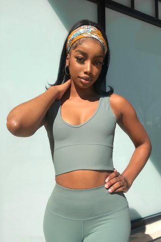 Harmony Reversible Crop Top - Green - Jed North Canada